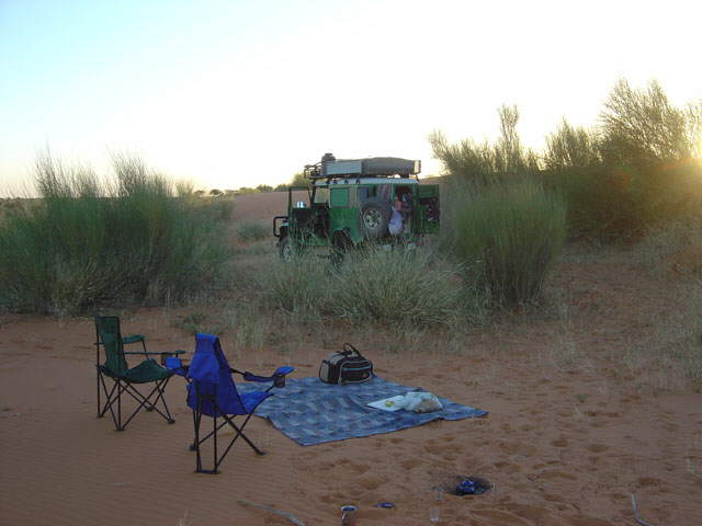 .. Picknick in der Wüste