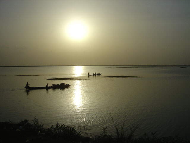 .. Abends am Volta-See
