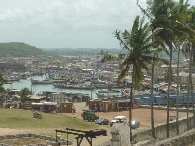 .. Fischerhafen in Elmina