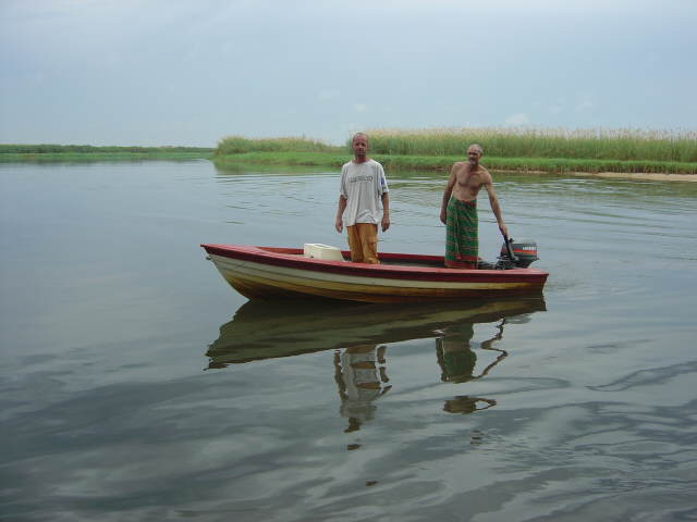 .. auf einer kleinen Insel mitten im Okavango